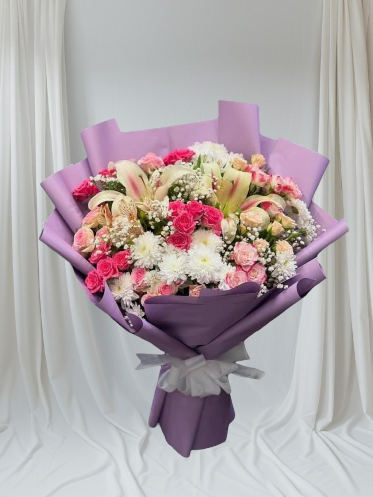 Lilies and Pergola Roses